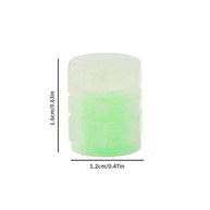 30x Tampas de Válvula Luminosas Verde Fluorescente para Carro, Moto e Bicicleta - Brilho Noturno - imagem 3