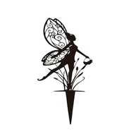 Estátua de Metal para Jardim de Fadas 30x14,5cm - Charme Rústico para Vasos e Paisagismo - imagem 3