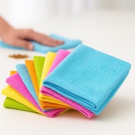 Kit 10 Panos de Microfibra 30x30cm - Limpeza Multiuso com Alta Absorção e Sem Fiapos - imagem 2