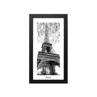 Quadro com Vidro Eiffel Kapos Preto 30x55cm - Decoração Moderna com Estilo Francês - imagem 1