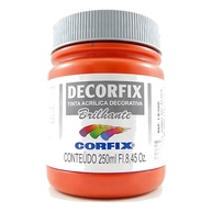 Tinta Decorfix Brilhante 313 Vermelho Fogo 250ml - Secagem Rápida e Alta Cobertura - imagem 1