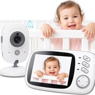 Babá Eletrônica com Câmera HD 3.2", Visão Noturna, Áudio Bidirecional e Canções de Ninar para Bebês - imagem 1