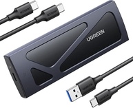 UGREEN Gabinete SSD M.2 NVMe 10Gbps USB 3.2 externo NVMe M.2 SSD caixa de alumínio sem ferramentas M.2 NVMe leitor PCI-E NVMe USB C suporta teclas M e B&M tamanho 2230/2242/2260/2280 SSDs preto - imagem 1