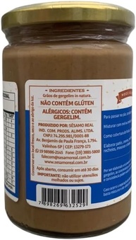 Tahine Pasta De Gergelim Integral 320g - Sésamo Real - imagem 2
