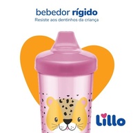 Lillo Copo de Transição Antivazamento 320ml Eco Max Onça Rosa - Seguro, Ergonômico e Livre de BPA - imagem 5