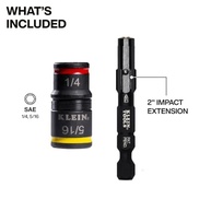 Klein Tools 32931: Soquete de Impacto SAE 3 em 1 com Ímã Potente e Codificação por Cores - imagem 4
