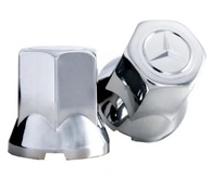 40 Capas de Porca Cromada Mercedes-Benz 32mm - Design Exclusivo para Caminhões - imagem 2