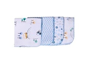 Paninho de Boca Estampado Karinho 32x32cm | 4 Unidades 100% Algodão Macio para Bebê - imagem 3