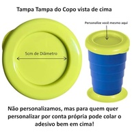 Kit 2 Copos Retráteis 330ml Azul - Portáteis e Compactos para Levar na Bolsa - imagem 4