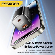 Carregador Essager 33W GaN: Power Up Rápido! - imagem 2