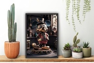 Quadro Decorativo Mickey Desenho 33x24cm - Moldura em Madeira com Impressão HD - imagem 3
