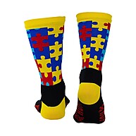 Meia HUPI Tea Autismo Colorida: Conforto e Estilo para Pés 34-38 - imagem 2