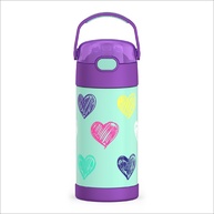 THERMOS FUNTAINER Garrafa de Água com Canudo 340g - Isolada a Vácuo com Design Infantil em Aço Inoxidável - imagem 1