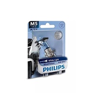 Lâmpada Farol Moto Philips Blue Vision 35/35W M5 P15D-25-1: Iluminação Superior - imagem 2