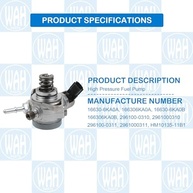 Bomba de Combustível Alta Pressão para Nissan Pathfinder 3.5L V6 (2017-2018) - Substituição OEM 16630-6KA0A - imagem 3