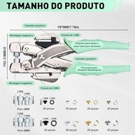 Netpeato: Aplicador de Ilhós 2 em 1 - Portátil, Ergonômico e Completo (3/5mm) - imagem 3
