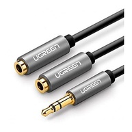 Cabo Adaptador Ugreen AV123: Áudio 3.5mm Macho para 2 Fêmeas (20cm) - Conexão Ampliada! - imagem 4