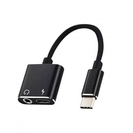 Adaptador USB-C 2 em 1: Carregue e Ouça Áudio P2 3.5mm Simultaneamente - imagem 1