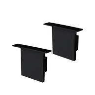 Tampa e Presilha para Perfil APEX 35x28 | Acessórios Pretos Foscos com Encaixe Preciso - imagem 1