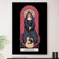 Quadro Rita Lee Ovelha Negra Decorativo A3 35x45cm - Moldura Premium com Impressão em Alta Definição - imagem 1