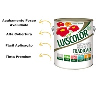 Tinta Latex Premium Plus 3,6 Litros Lukscolor Perfumada - Verde Musgo - imagem 5