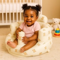 Assento Inflável para Bebê com Design Urso - Conforto e Segurança de 3 a 36 Meses - imagem 2