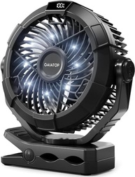 Gaiatop Ventilador Portátil com Lanterna LED 360° - Recarregável 4000mAh, 3 Velocidades, Silencioso - imagem 2