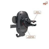 Suporte Veicular ELG CH358A: Garra Automática, Emborrachado e Rotação 360° para Celulares 4.5"-7" - imagem 5