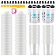 YUZES Sistema de Copos de Mistura de Tinta 600 ml - Fácil Filtragem, 360° e Compatibilidade Universal - imagem 1