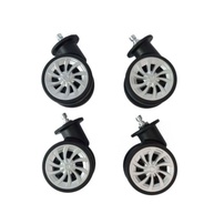 Rodinhas para Móveis com Rotação 360° - Kit 4 Rodas Universais Pretas com Rolamento - imagem 1