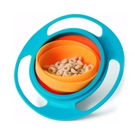 Potinho Tigela Prato Mágico 360° Graus Infantil - Seguro, Ergonômico e Antideslizante para Bebês (Laranja) - imagem 1