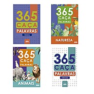 365 Caça-Palavras: Kit com 4 Livros para Desafiar sua Mente - imagem 1