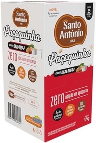 SANTO ANTONIO ALIMENTOS PACOQUINHA ROLHA ZERO C/WHEY DISPLAY 375G 25 UN X 15G - imagem 1