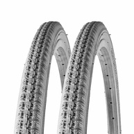 Pneu Traseiro Maciço 24x1 3/8 Cinza para Cadeira de Rodas - Kit com 2 Unidades - imagem 2