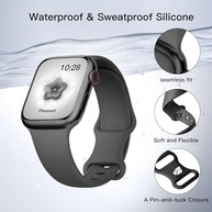 Pulseira Esportiva Silicone Apple Watch 38-49mm: Conforto e Estilo para Todos os Modelos - imagem 3