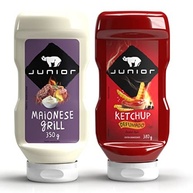 Combo Maionese Grill 350g + Ketchup Defumado 380g Junior - imagem 1