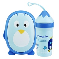 Kit Refeição Infantil Pinguim - Lancheira com Garrafa 380ml para Aventuras Saudáveis - imagem 1