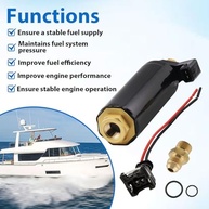 Bomba de Combustível Elétrica Alta Pressão Volvo Penta OMC 4.3L-7.4L (1992-2006) | Substitui 3857650 - imagem 5