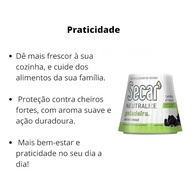 Neutralizador de Odores para Geladeira com Carvão Ativado Natural 38g - 60 Dias de Proteção contra Maus Cheiros - imagem 5