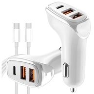 Carregador Veicular Turbo 38W 3 Portas USB-C/Lightning - Carga Rápida PD/QC 3A para iPhone 15/16 e Androids - Homologado ANATEL - imagem 2