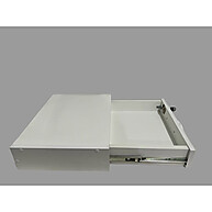 Gaveta Organizadora com Chave: MDF Branco 39x30x10cm - imagem 1