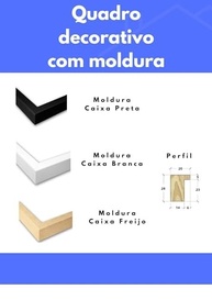 Quadro Decorativo Paisagem Praia com Moldura Caixa 3cm - Decore Ambientes com Estilo e Modernidade - imagem 3