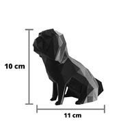 Shih-tzu decorativo Miniatura - 10 Cm Altura -Toque 3D Cor: Branco - imagem 3