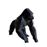 Gorila 10cm Altura - Estatueta 3D Preta para Decoração e Ambientes Modernos - imagem 2
