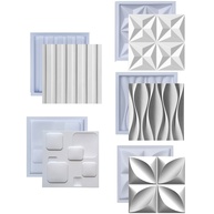 Kit Formas de Gesso 3D e Cimento ABS - Moldes para Painéis Decorativos de Parede - imagem 1