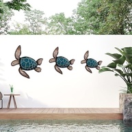 Decoração de Parede Tartaruga Marinha em Madeira | Arte Oceânica 3D em 3 Tamanhos - imagem 5