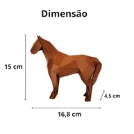 Cavalo Decorativo 15cm Toque 3D Bronze - Escultura para Ambientes Elegantes - imagem 3