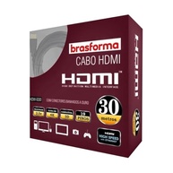 Cabo HDMI Brasforma 5030 2.0 4K 3D 1080p - 30 Metros Preto | Conexão Impecável - imagem 2