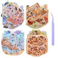 Adesivos 3D DIY Cenários Mágicos - Espaço, Caverna, Fazenda, Subaquático | Presente Criativo para Meninas - imagem 1