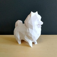 Spitz Alemão Decorativo 10 cm - Toque 3D Branco | Decoração Encantadora para Ambientes - imagem 2